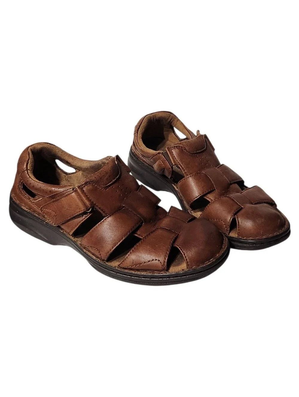 Florsheim Brown Leather Fisherman Sandals for Men Size 9M
